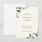 Eucalyptus Groene Goud Huwelijk Bewaar De Datum Au Save The Date (Voorkant / Achterkant)