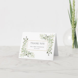 Eucalyptus Groene Huwelijk Bedankt Kaart