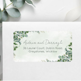 Eucalyptus Groene Huwelijks Adreslabels 1001 Etiket