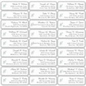 Eucalyptus Groene Huwelijks Gast Adres Labels (Voorkant)