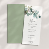 Eucalyptus groene huwelijksdecoratie menu