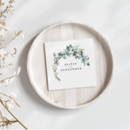 Eucalyptus groene huwelijksdecoratie servet