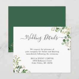 Eucalyptus Groene Huwelijksdetails Kaart