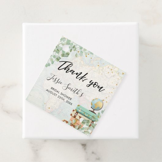 Eucalyptus Groene Huwelijksdouche Reizen  Bedankjes Labels (In situ)