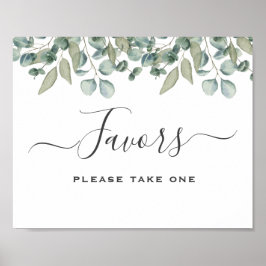 Eucalyptus Groene Huwelijksgunst Bord Poster