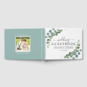 Eucalyptus Groene Huwelijksmonogram Gastenboek (Volledig)