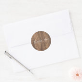 Eucalyptus Groene Huwelijkssticker | Rustiek Ronde Sticker (Envelop)