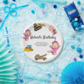 Eucalyptus groene huwelijksverjaardag papieren bordje (Feest)