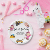 Eucalyptus groene huwelijksverjaardag papieren bordje (Feest)