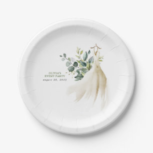Eucalyptus Groene Jurk Elegant Papieren Bordje
