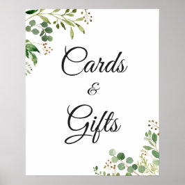Eucalyptus Groene Kaarten en Cadeaus Bord Poster