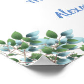 Eucalyptus Groene 'Kies een stoel, geen kant' Huwe Poster (Hoek)