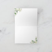 Eucalyptus Groene Liefde en Dank Kaart (Binnen)