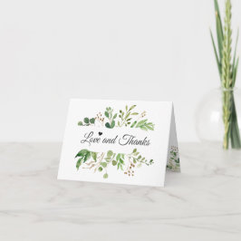 Eucalyptus Groene Liefde en Dank Kaart