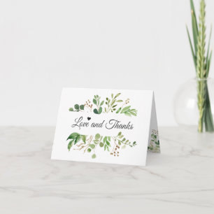 Eucalyptus Groene Liefde en Dank Kaart