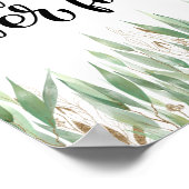 Eucalyptus Groene Liefde Faalt Nooit Poster (Hoek)