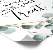 Eucalyptus Groene Liefde Is Zoet Favorieten Bord Poster (Hoek)