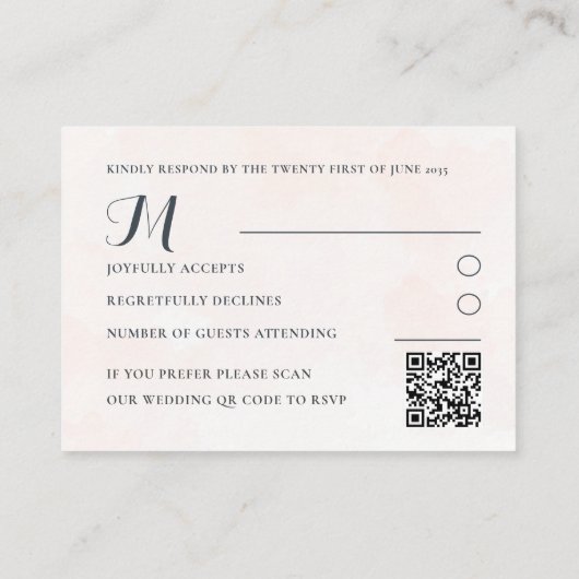 Eucalyptus Groene & Oranje QR Code RSVP Bruiloft Informatiekaartje (Achterkant)