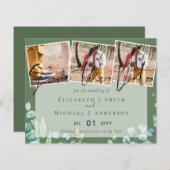 Eucalyptus Groene PHOTO Verloving Data Bewaren (Voorkant / Achterkant)