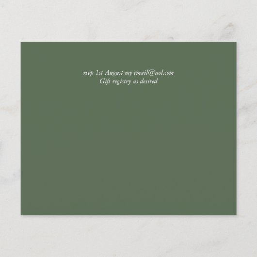 Eucalyptus Groene PHOTO Verloving Data Bewaren (Achterkant)