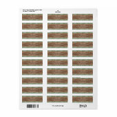 Eucalyptus Groene Retouradreslabel | Rustiek Etiket (Full Sheet)