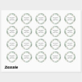 Eucalyptus Groene Ronde Sticker (Vel)