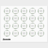 Eucalyptus Groene Ronde Sticker (Vel)