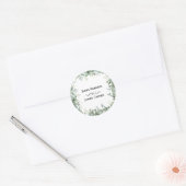 Eucalyptus Groene Ronde Sticker (Envelop)