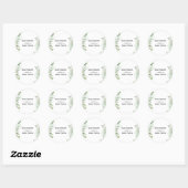Eucalyptus Groene Ronde Sticker (Vel)
