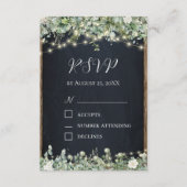 Eucalyptus Groene RSVP Kaart | Rustieke Botanische (Voorkant)