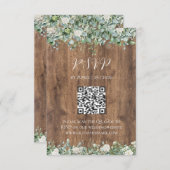 Eucalyptus Groene RSVP Kaart | Rustieke Botanische (Voorkant / Achterkant)