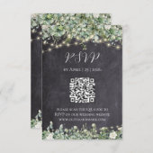 Eucalyptus Groene RSVP Kaart | Rustieke Botanische (Voorkant / Achterkant)