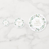 Eucalyptus Groene Salie Bruidsdouche Confetti (Voorkanten)