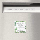 Eucalyptus Groene Save the Date-magneet Magneet (Insitu (Vaatwasser))