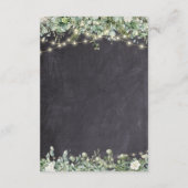 Eucalyptus Groene Save the Date | Rustieke Botanis Informatiekaartje (Achterkant)