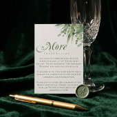 Eucalyptus Groene Script Elegante Trouwdetails Informatiekaartje