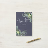 Eucalyptus groene trouwdag gebladerte Baby's adem Post-it® Notes (Op bureau)