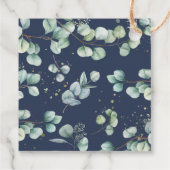 Eucalyptus Groene Tuintjes Bruiloft Dank Je Bedankjes Labels (Achterkant)