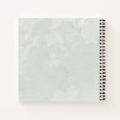 Eucalyptus groene waterverf bruiloft notitieboek (Achterkant)