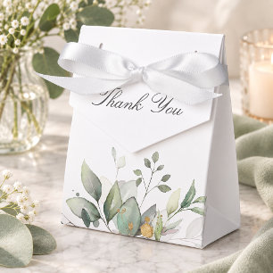 Eucalyptus Groene Waterverf Huwelijk Bedankdoosjes