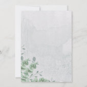 Eucalyptus Groene Waterverf Probediner Kaart (Achterkant)
