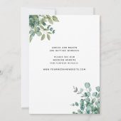 eucalyptus groene wedding save the date (Achterkant)