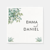eucalyptus groene wedding servet (Voorkant)