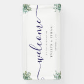 eucalyptus groene wedding spandoek (Verticaal)