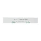eucalyptus groene wedding uitnodigingen wikkel (Vlak)