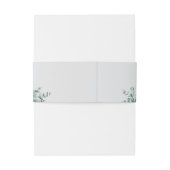 eucalyptus groene wedding uitnodigingen wikkel (Achterkant Voorbeeld)