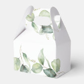Eucalyptus Groene Zoete Dank Je Bruidsbruiloft Bedankdoosjes (Achterkant)