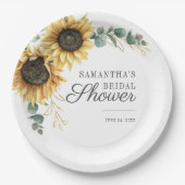 Eucalyptus Groene Zonnescherm Bloem Papieren Bordje (Voorkant)