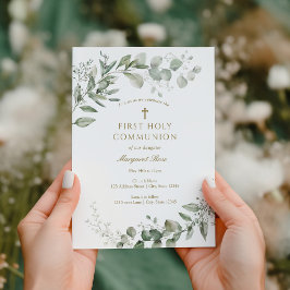 Eucalyptus Groenelementen Eerste Communie Religieu Kaart