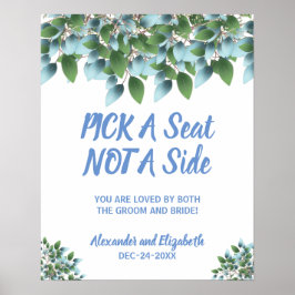 Eucalyptus Groenelementen Kies een stoel, geen kan Poster